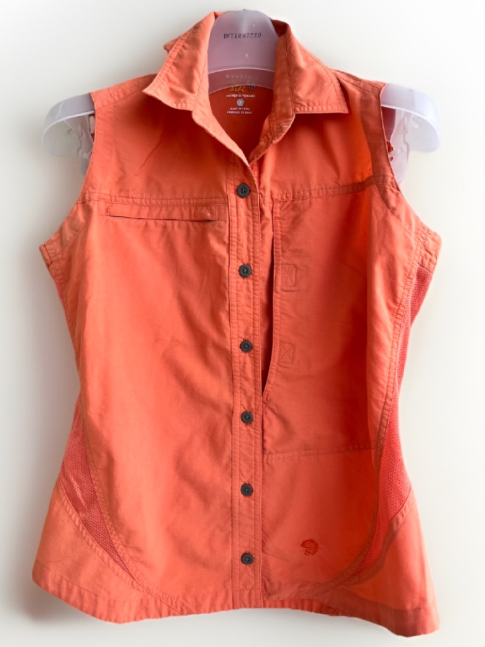 Mountain Hardwear Sleeveless Breathable Hiking Shirt Orange Size 8